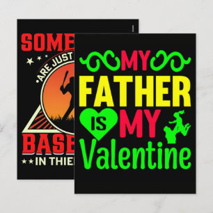 Alles Gute zum Vatertag ist mein Valentins Familie Feiertagspostkarte