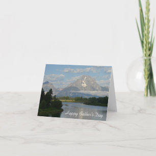 Alles Gute zum Vatertag Jackson Hole River Card Karte