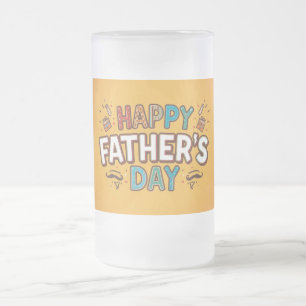 Alles Gute zum Vatertag Mattglas Bierglas
