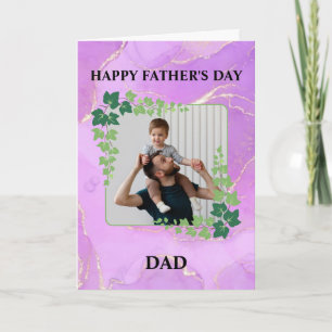 Alles Gute zum Vatertag Papa Foto individuell Karte