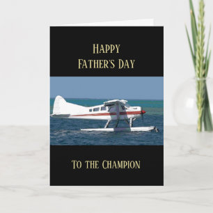 Alles Gute zum Vatertag Pilot Flugmaschine Fliegen Karte