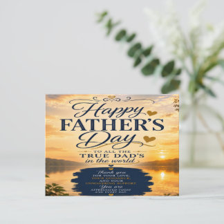 Alles Gute zum Vatertag Postkarte