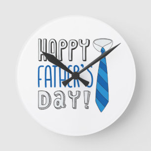 Alles Gute zum Vatertag Runde Wanduhr