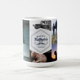 Alles Gute zum Vatertag Schnurrbart-Tribut-Design Kaffeetasse