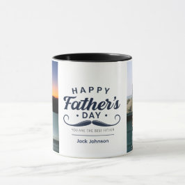 Alles Gute zum Vatertag Schnurrbart-Tribut-Design Tasse