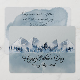 Alles Gute zum Vatertag Stiefvater Karte