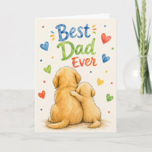 Alles Gute zum Vatertag Tierische Grüße Karte