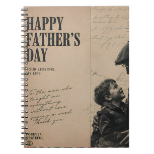 Alles Gute zum Vatertag Vintage-Brief und Opa Notizblock