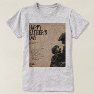 Alles Gute zum Vatertag Vintage-Brief und Opa T-Shirt