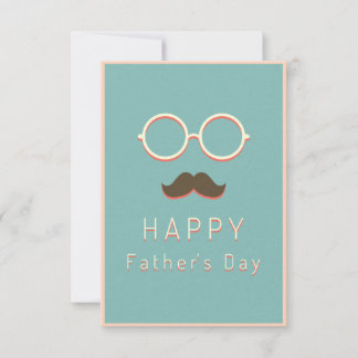 Alles Gute zum Vatertag Vintage Minimalist Retro Karte