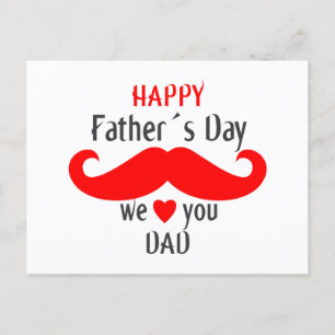Alles Gute zum Vatertag, wir lieben dich, Papa Postkarte