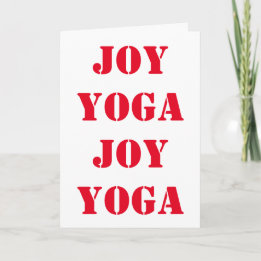 Alles Gute zum Yoga-singen! Feiertagskarte
