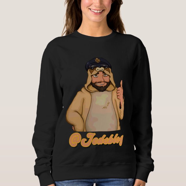 Alles hagelt den Sloth Captain Sweatshirt (Vorderseite)