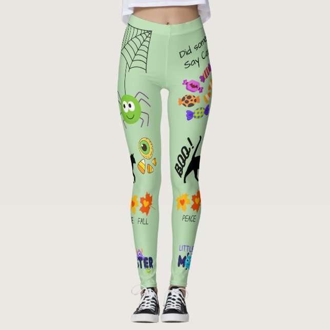 Alles Halloween Graphic Leggings (Vorderseite)