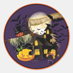 Alles Halloween Stickers Set der 20 Runde
