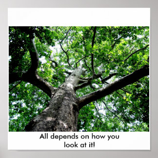 Alles hängt davon ab, wie Sie es ansehen! Poster