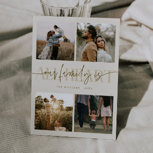 Alles Herz Creme Multi Foto Valentinstag Feiertagskarte