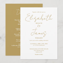 Alles in allem eine Minimalistische, elegante Hoch Einladung
