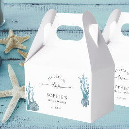 Alles in der See ist Liebe Nautical Coastal Brautp Geschenkschachtel