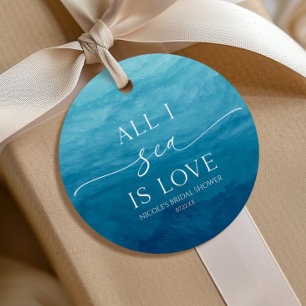 Alles in der See ist Liebe Ocean Beach Brautparty Geschenkanhänger