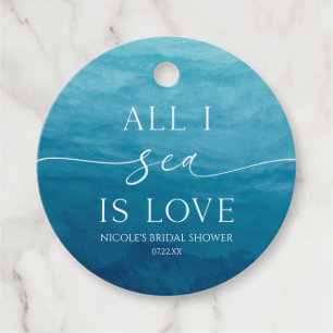 Alles in der See ist Liebe Ocean Beach Brautparty Geschenkanhänger