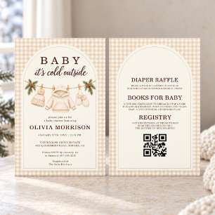 Alles in Einem Baby, es ist kalt draußen Baby-Part Einladung
