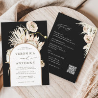 Alles in einem Boho Protea Pampas Grass Wedding Bl