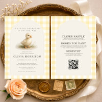 Alles in Einem Entlein Enten Gingham Babyparty
