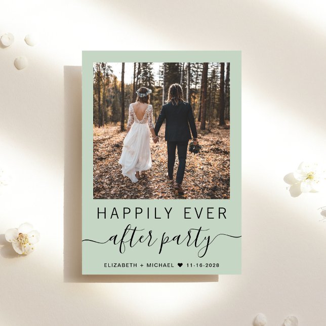 Alles in einem Foto QR-Code-Sage-Hochzeitsempfang Einladung (Von Creator hochgeladen)