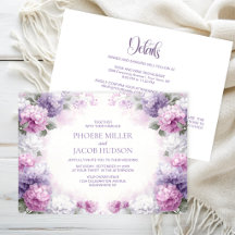 Alles in Einem Lila und Rosa Floral Hochzeit
