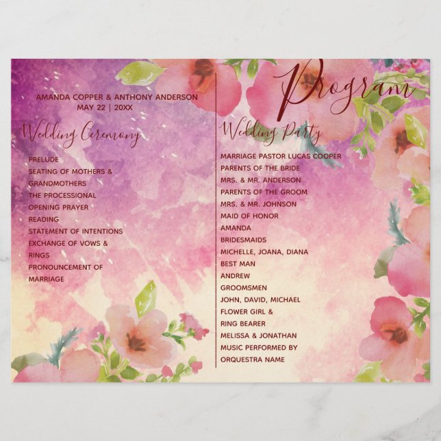 Alles in einem Programmmenü Details zum Flyer (Vorne)