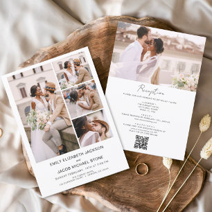Alles in einem QR-Code Minimalistisches Foto White