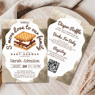 Alles in Einem: S'more To Love Baby Shower Einladung