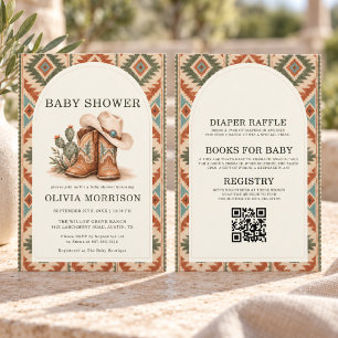 Alles in Einem Südwesten-Baby-Shower  Einladung