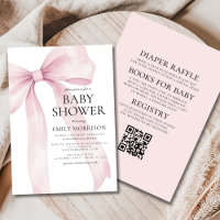 Alles in einer Blush Pink Bow Girl Babydusche