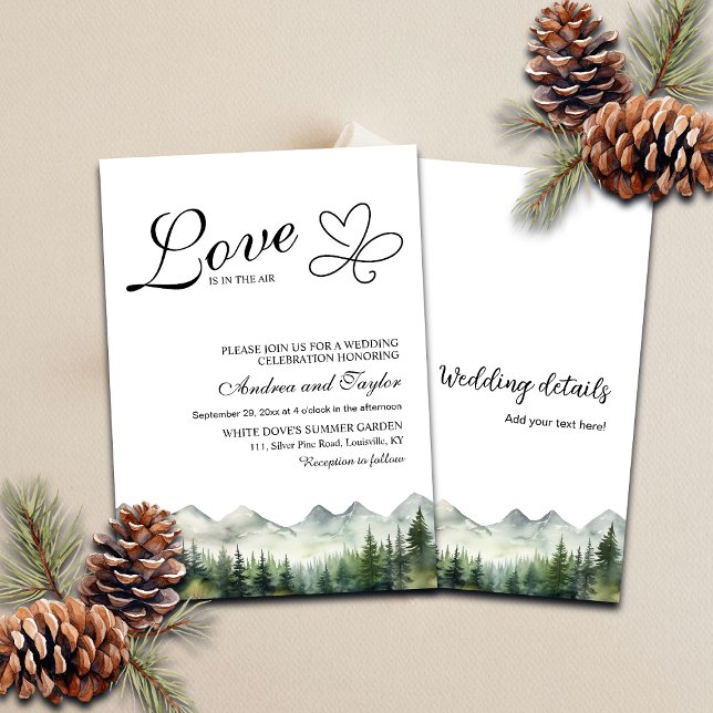 Alles in einer Liebe ist in der Luft Lässige Hochz Einladung (Von Creator hochgeladen)