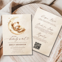 Alles in einer neutralen Beige-Baby-Dusche