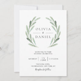 Alles in einer Wasserfarbenprägung Einladung