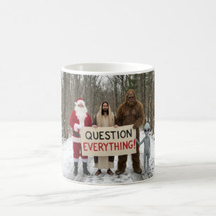 Alles in Frage stellen Kaffeetasse