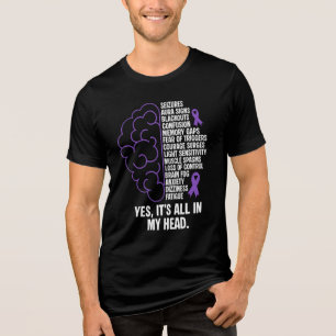 Alles in meinem Kopf Epilepsie-Bewusstsein Tri-Blend Shirt