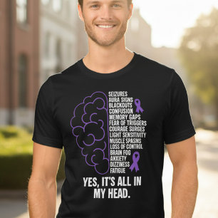 Alles in meinem Kopf Epilepsie-Bewusstsein Tri-Blend Shirt