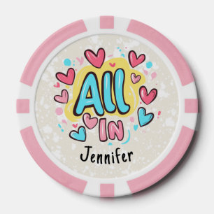"Alles in" Personalisierter Graffiti-Stil Pokerchips