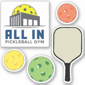 Alles in Pickleball-Gym-Aufkleber Aufkleber
