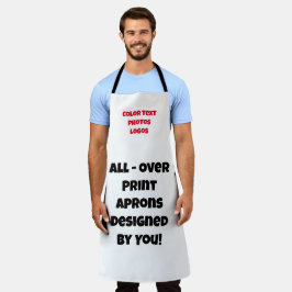 Alles individuell anpassbar - Über Print Schürze v