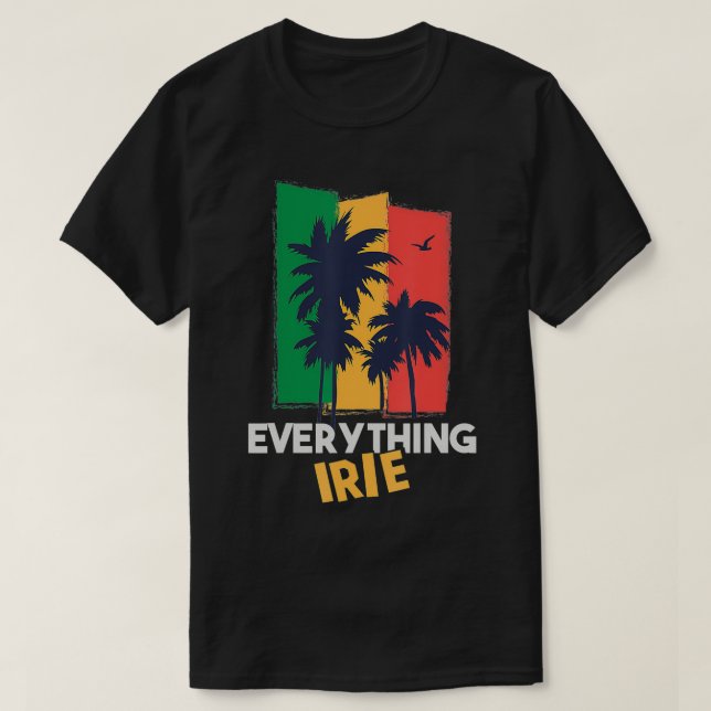 Alles Irie Reggae Themed Jamaican T-Shirt (Design vorne)