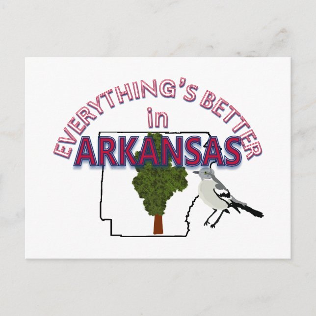 Alles ist besser in Arkansas Postkarte (Vorderseite)