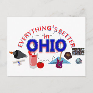 Alles ist besser in Ohio Postkarte