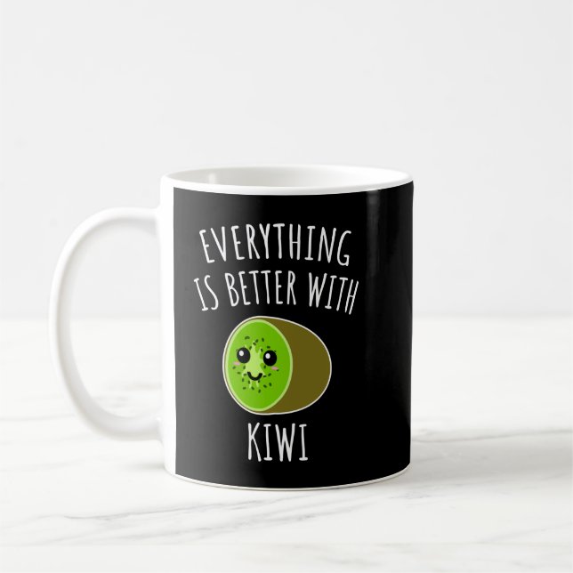 Alles ist besser mit Kiwi Classic T Shirt Kaffeetasse (Links)