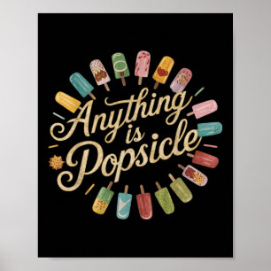 Alles ist ein beliebtes Cooles Sommereis-Muster Poster