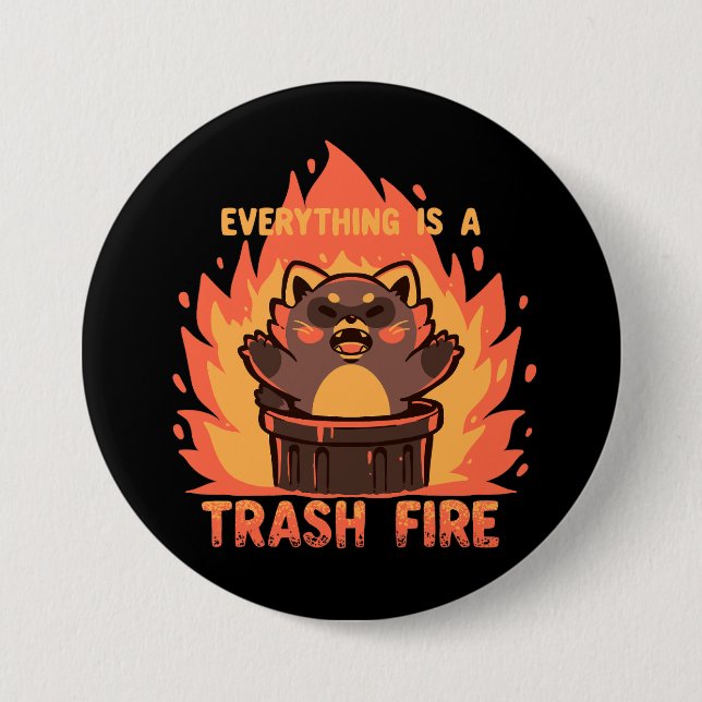 Alles ist ein Müllbrunnen Button (Vorderseite)